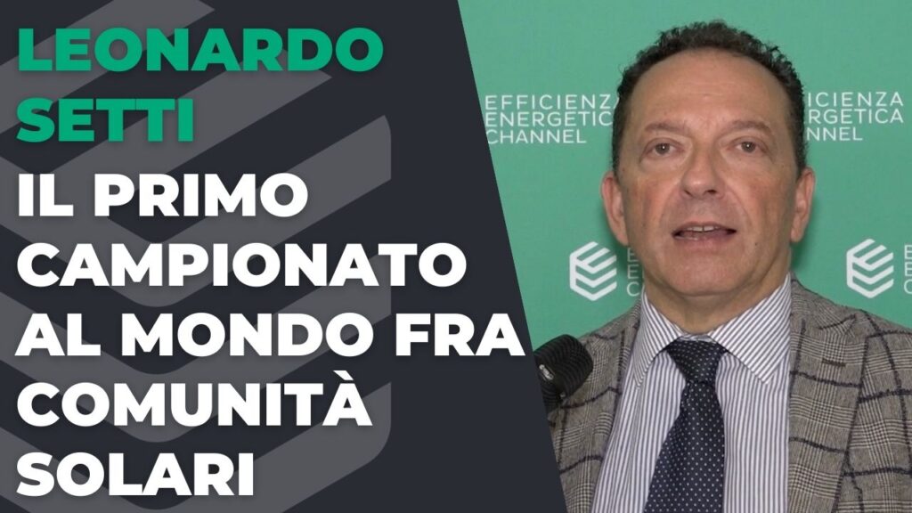 Il primo campionato al mondo fra comunità solari – Intervista a Leonardo Setti